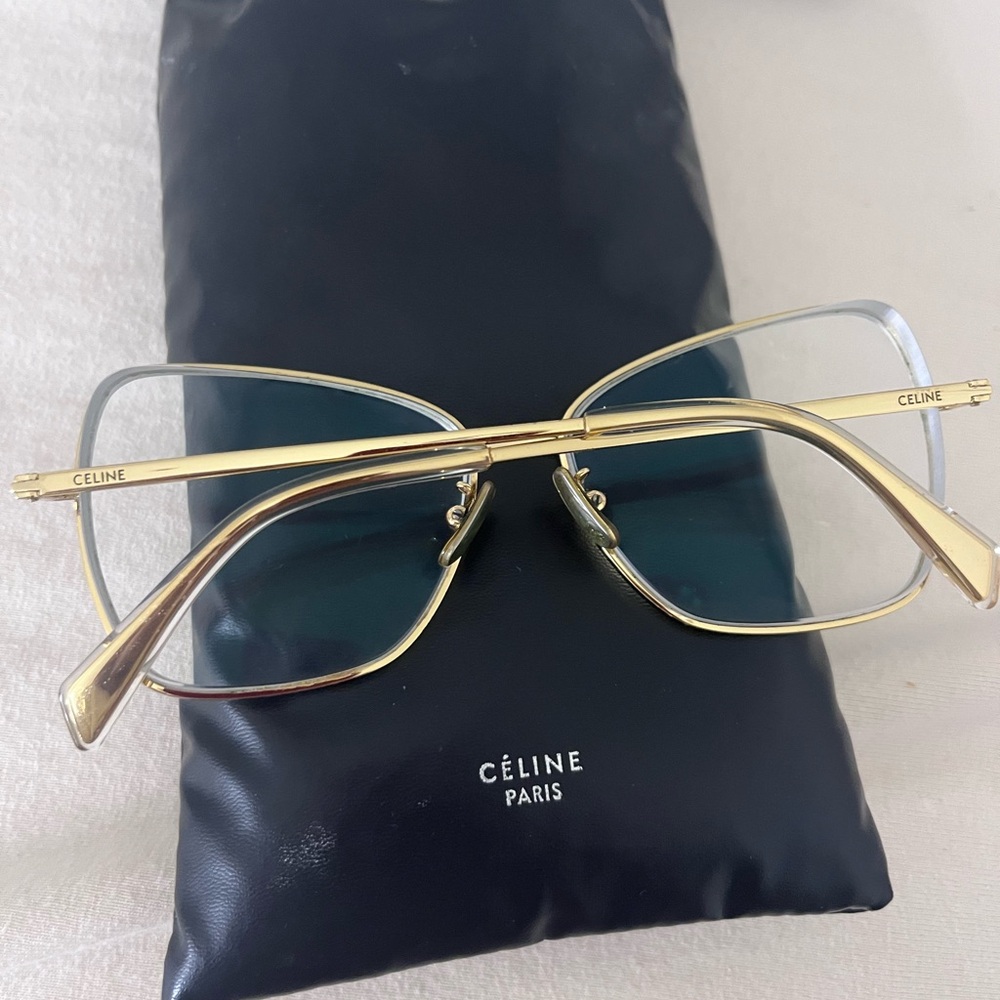 Celine Gold Women's Oversized Butterfly Eyewear